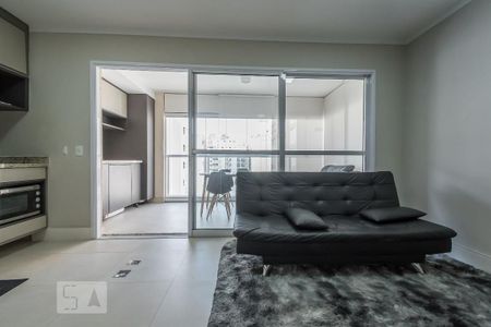 Sala de apartamento para alugar com 1 quarto, 45m² em Campo Belo, São Paulo