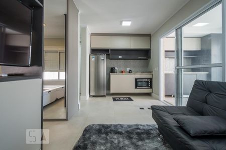 Sala de apartamento para alugar com 1 quarto, 45m² em Campo Belo, São Paulo