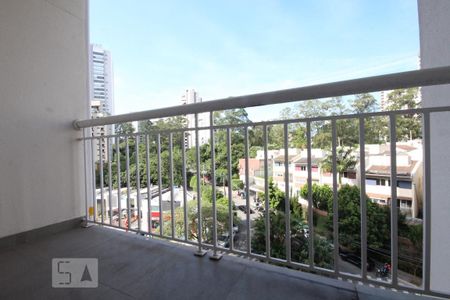 Varanda da Sala de apartamento para alugar com 2 quartos, 70m² em Vila Andrade, São Paulo