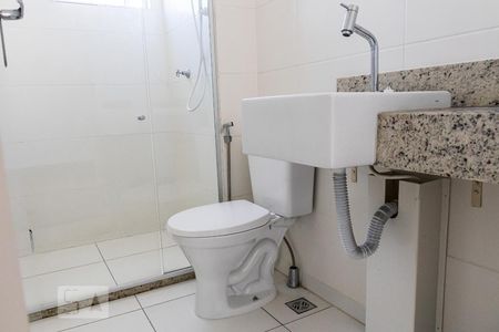 Banheiro da Suíte de apartamento à venda com 2 quartos, 60m² em Santa Amélia, Belo Horizonte