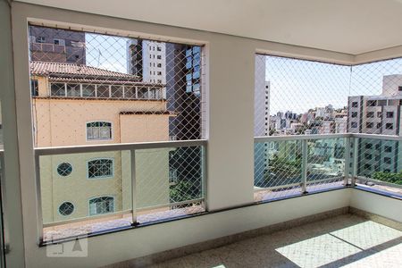 Varanda da Sala de apartamento para alugar com 3 quartos, 120m² em Carmo, Belo Horizonte