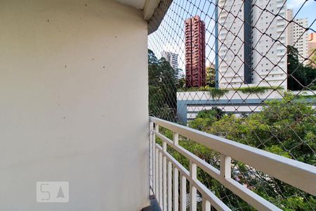 Varanda da Sala de apartamento para alugar com 2 quartos, 61m² em Vila Andrade, São Paulo