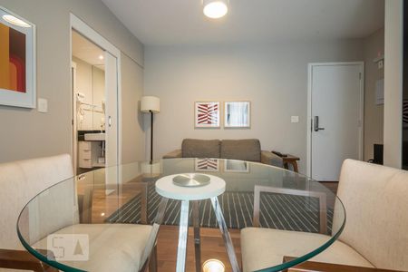 Sala de apartamento para alugar com 1 quarto, 50m² em Brooklin, São Paulo