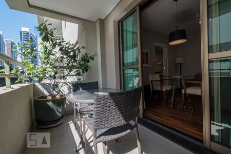 Varanda de apartamento para alugar com 1 quarto, 50m² em Brooklin, São Paulo