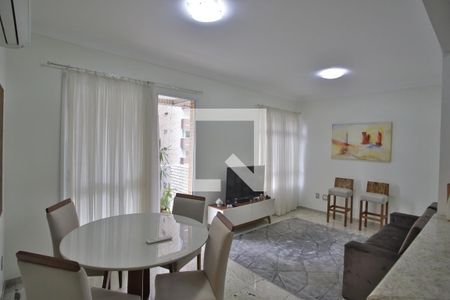 Sala de Estar e Jantar de apartamento para alugar com 2 quartos, 75m² em Gonzaga, Santos