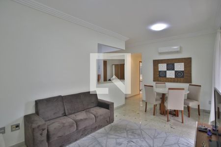 Sala de Estar e Jantar de apartamento para alugar com 2 quartos, 75m² em Gonzaga, Santos