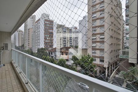 Varanda das Salas e dos Quartos  de apartamento para alugar com 2 quartos, 75m² em Gonzaga, Santos