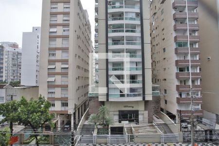 Vista da Varanda da Sala de Estar e Jantar de apartamento para alugar com 2 quartos, 75m² em Gonzaga, Santos