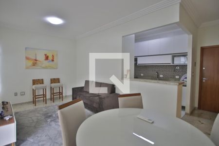 Sala de Estar e Jantar de apartamento para alugar com 2 quartos, 75m² em Gonzaga, Santos