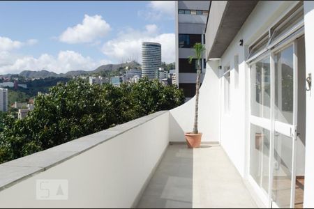 Varanda da Sala de apartamento à venda com 2 quartos, 93m² em Santa Lúcia, Belo Horizonte