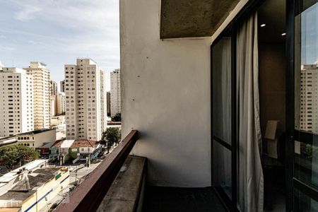 Varanda da Sala de apartamento para alugar com 1 quarto, 70m² em Moema, São Paulo