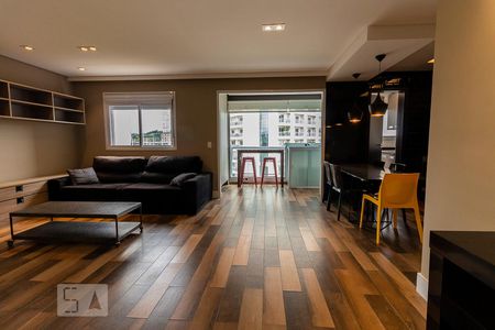 Sala de apartamento para alugar com 1 quarto, 69m² em Brooklin Paulista, São Paulo