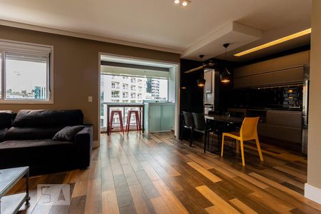 Sala de apartamento para alugar com 1 quarto, 69m² em Brooklin Paulista, São Paulo