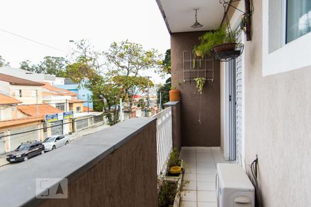 Varanda da Suíte 1 de casa à venda com 3 quartos, 300m² em Vila Metalurgica, Santo André