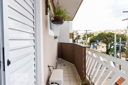 Varanda da Suíte 1 de casa à venda com 3 quartos, 300m² em Vila Metalurgica, Santo André