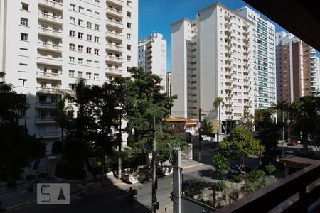 Vista da varanda de apartamento para alugar com 3 quartos, 145m² em Itaim Bibi, São Paulo