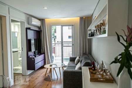 Sala de apartamento à venda com 1 quarto, 40m² em Jardim Ampliação, São Paulo