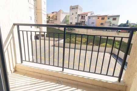 Varanda da Sala de apartamento à venda com 2 quartos, 54m² em Parque João Ramalho, Santo André