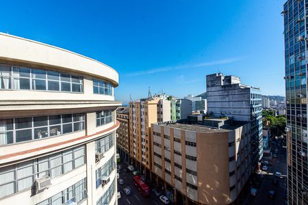 Vista do Quarto / Sala de kitnet/studio para alugar com 1 quarto, 18m² em Centro, Niterói