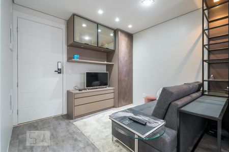 Sala de apartamento para alugar com 1 quarto, 27m² em Cidade Monções, São Paulo