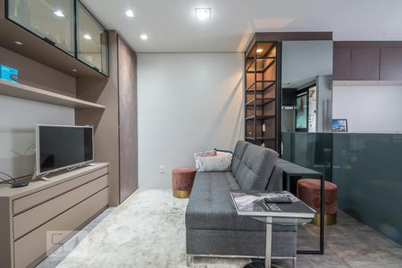 Sala de apartamento para alugar com 1 quarto, 27m² em Cidade Monções, São Paulo