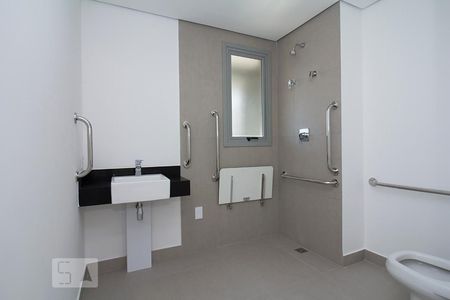 Banheiro de kitnet/studio à venda com 1 quarto, 37m² em Perdizes, São Paulo