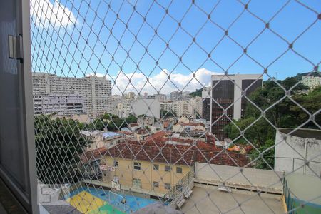 Vista da Sala de apartamento para alugar com 3 quartos, 80m² em Laranjeiras, Rio de Janeiro