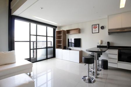 Sala de apartamento para alugar com 1 quarto, 45m² em Vila Nova Conceição, São Paulo