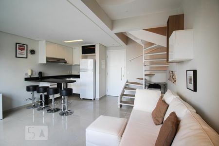 Sala de apartamento para alugar com 1 quarto, 45m² em Vila Nova Conceição, São Paulo