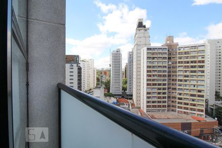 Varanda da Sala de apartamento para alugar com 1 quarto, 45m² em Vila Nova Conceição, São Paulo