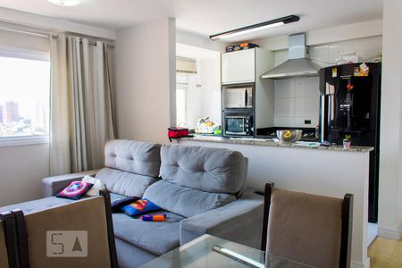 Sala de apartamento para alugar com 2 quartos, 59m² em Vila Valparaíso, Santo André