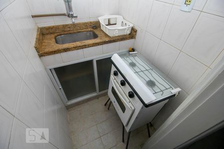 Cozinha de kitnet/studio à venda com 1 quarto, 20m² em Botafogo, Rio de Janeiro