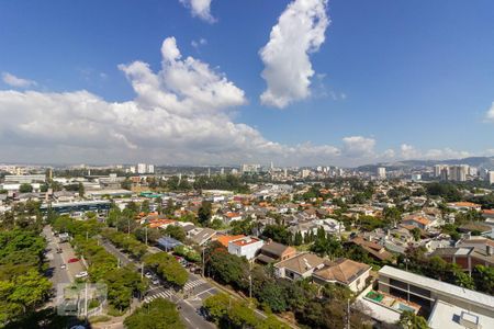 Vista da Varanda de apartamento à venda com 1 quarto, 53m² em Alphaville Industrial, Barueri