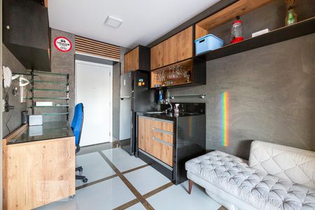 Sala/Cozinha de apartamento para alugar com 1 quarto, 37m² em Campos Elíseos, São Paulo