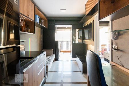 Sala/Cozinha de apartamento para alugar com 1 quarto, 37m² em Campos Elíseos, São Paulo