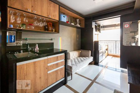 Sala/Cozinha de apartamento para alugar com 1 quarto, 37m² em Campos Elíseos, São Paulo