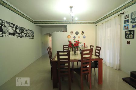 Sala de Jantar de casa à venda com 3 quartos, 318m² em Vila Scarpelli, Santo André