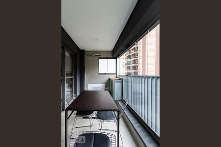 Varanda gourmet de apartamento à venda com 1 quarto, 49m² em Jardim Paulista, São Paulo