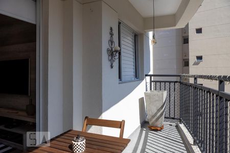 Varanda da Sala de apartamento para alugar com 2 quartos, 57m² em Vila Gomes, São Paulo