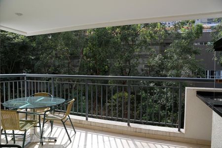 Varanda da Sala de apartamento para alugar com 2 quartos, 74m² em Vila Andrade, São Paulo