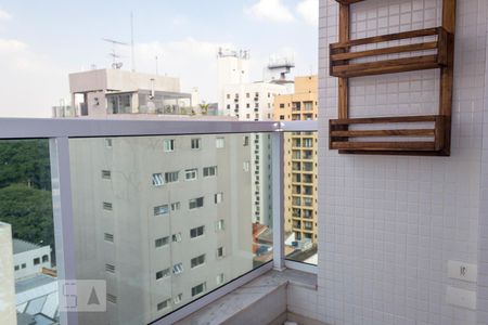 Varanda da Sala de apartamento para alugar com 2 quartos, 62m² em Vila Olímpia, São Paulo