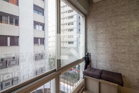 Varanda da Sala de apartamento à venda com 3 quartos, 127m² em Higienópolis, São Paulo
