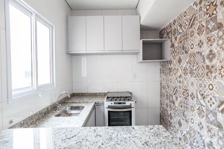 Cozinha de apartamento para alugar com 1 quarto, 40m² em Vila São Pedro, Santo André