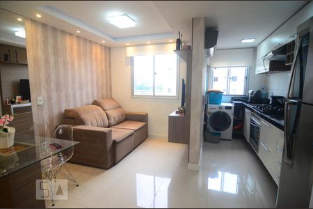 Sala e cozinha de apartamento para alugar com 2 quartos, 43m² em Mato Grande, Canoas