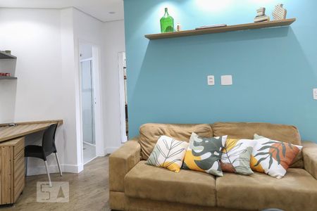 Sala de apartamento para alugar com 1 quarto, 40m² em Indianópolis, São Paulo