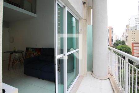 Varanda de apartamento para alugar com 1 quarto, 47m² em Vila Nova Conceição, São Paulo