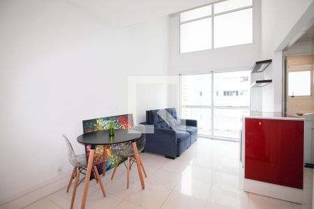 Sala de apartamento para alugar com 1 quarto, 47m² em Vila Nova Conceição, São Paulo