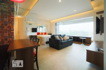 Sala de apartamento para alugar com 1 quarto, 49m² em Campo Belo, São Paulo