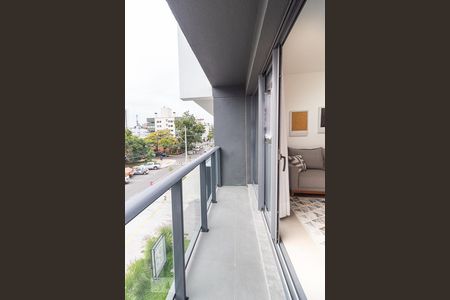 Sacada da sala e Quarto de apartamento para alugar com 1 quarto, 47m² em Petrópolis, Porto Alegre