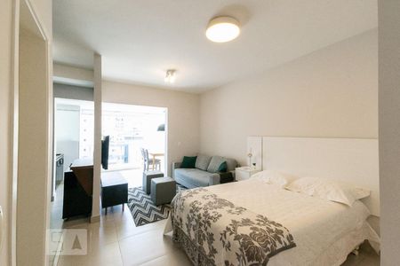 Sala e Quarto de kitnet/studio à venda com 1 quarto, 37m² em Moema, São Paulo